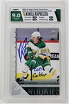 Kirill Kaprizov Autographed & Inscribed 2020-21 Upper Deck Young Guns #T-87 Rookie Card HGA 9
