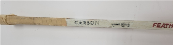 Jimmy Carson Game Used & Autographed Hockey Stick