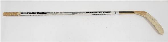 Yanic Perreault 1997-98 Game Used & Autographed Hockey Stick w/ Los Angeles Kings Team Provenance