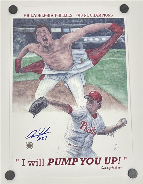 Danny Jackson Autographed Lithograph LE #19/21