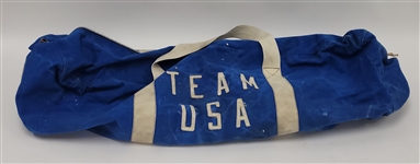 Team USA 1970s Used Hockey Equipment Bag w/ Provenance