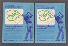 Lot of 2 1970 Westchester Classic Official Pairings Guide w/ Nicklaus & Palmer