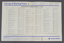 Lot of 2 1970 Westchester Classic Official Pairings Guide w/ Nicklaus & Palmer