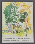 New York Jets vs. Boston Patriots 1969 Official Program