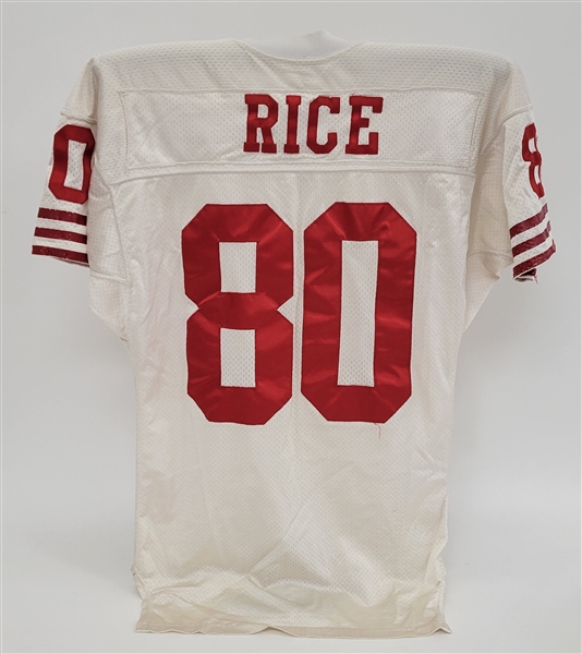 Jerry Rice 1991 San Francisco 49ers Game Used Jersey w/ Dave Miedema LOA