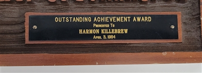 Harmon Killebrew One-Of-A-Kind 1984 Minneapolis Chamber of Commerce Outstanding Achievement Award From Killebrew's Personal Collection 