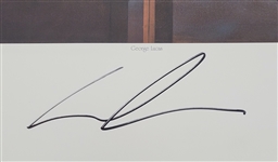 George Lucas Autographed Star Wars Movie LE #325/900 Artist Lithograph 36x24 JSA