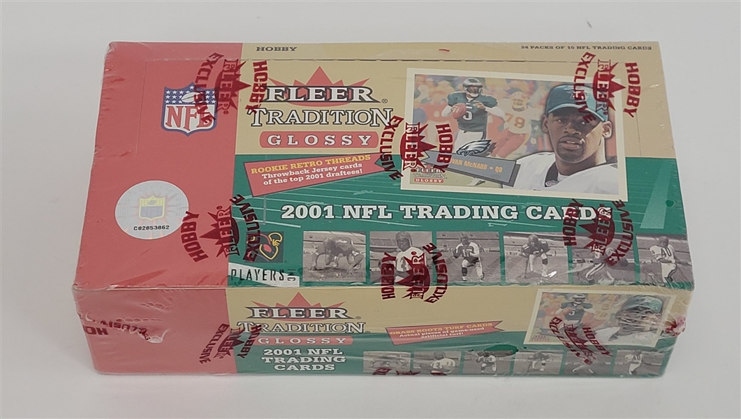 Factory Sealed 2001 NFL Fleer Tradition Glossy Hobby Box