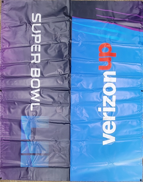Large Super Bowl LII Verizon 64x80 Banner
