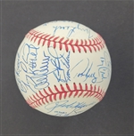 Minnesota Twins 1991 World Series Championship Team Signed Baseball w/ 33 Sigs Including Kirby Puckett Beckett LOA