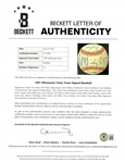 Minnesota Twins 1991 World Series Championship Team Signed Baseball w/ 33 Sigs Including Kirby Puckett Beckett LOA