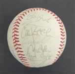 1992 Minnesota Twins Team Signed Baseball w/ Kirby Puckett Beckett LOA