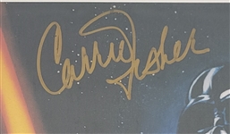 Star Wars Cast Autographed 11x14 Photo 5 Signatures w/ Carrie Fisher Beckett LOA