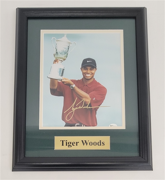 Tiger Woods Autographed & Framed 8x10 Photo