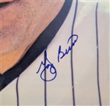 Lot of 2 Yogi Berra Autographed Magazine Pages w/ Beckett LOA's