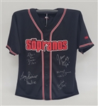 "The Sopranos" Cast Autographed Baseball Jersey w/ Beckett LOA & Steiner