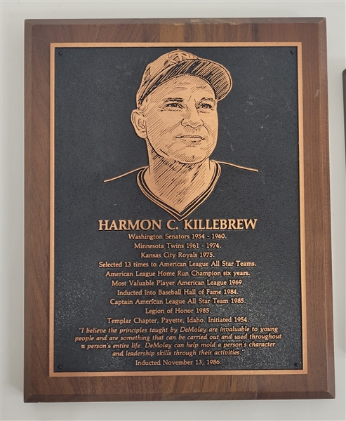 Harmon Killebrew One-Of-A-Kind Commemorative Plaque 