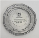 1984 MLB Hall of Fame Inductees Autographed & Framed 8x10 Ron Lewis Photo & Commemorative Plate w/ Beckett LOA