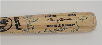 1989 Minnesota Twins Team Signed Gary Gaetti Game Used Bat w/ Kirby Puckett Beckett LOA