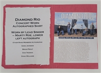 Diamond Rio Concert Worn & Autographed Denim Shirt Worn by Lead Singer Marty Roe w/ Beckett LOA