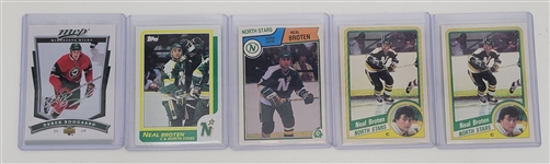 Minnesota Wild & North Stars Card Collection w/ Neal Broten Signed Card