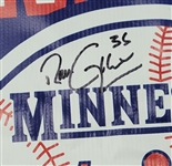 2004 Minnesota Twins Team Signed AL Central Champions Banner w/ Twins LOA