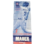 Joe Mauer Autographed & Inscribed Metrodome Walkway Banner MLB