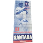 Johan Santana Autographed & Inscribed Metrodome Walkway Banner JSA