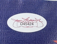 Justin Morneau Autographed & Inscribed Metrodome Walkway Banner JSA