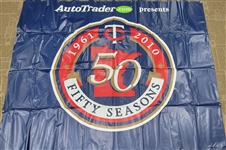 Large Auto Trader Minnesota Twins 50th Season Anniversary Banner