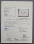 Babe Ruth Autographed Cut Signature w/ JSA & Beckett LOA's Grade Mint 9