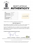 Babe Ruth Autographed Cut Signature w/ JSA & Beckett LOA's Grade Mint 9