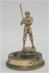 Baseball Player Brass Ashtray