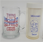 Lot of 7 Minnesota Twins Commemorative Glasses & Mugs