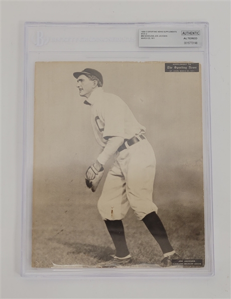 Shoeless Joe Jackson 1909-13 M101-2 #69 Sporting News Supplements BGS