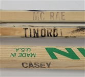 Lot of 3 Minnesota North Stars Game Used Broken Hockey Sticks 