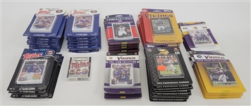 Extensive Collection of Minnesota Vikings, Twins, & Timberwolves Team Sets