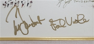 Bert Blyleven 1987 World Series Champions “Minnesota Twins Memories” Signed Canvas by Jaeger LE #28/87 w/Blyleven Signed Letter of Provenance