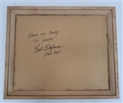 1992 Team USA “Dream Team” Olympic Basketball Card Display Owned by Bert Blyleven - w/Blyleven Signed Letter of Provenance