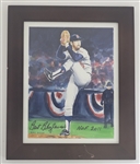 Bert Blyleven Minnesota Twins Hall of Fame Brady Bussler Print and Poster Signed - w/Blyleven Signed Letter of Provenance