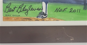 Bert Blyleven Minnesota Twins Hall of Fame Brady Bussler Print and Poster Signed - w/Blyleven Signed Letter of Provenance