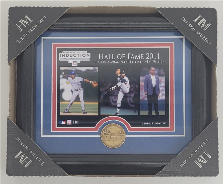 Bert Blyleven 2011 Hall of Fame Induction Coin and Photo from Highland Mint w/Blyleven Signed Letter of Provenance 