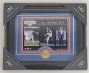 Bert Blyleven 2011 Hall of Fame Induction Coin and Photo from Highland Mint w/Blyleven Signed Letter of Provenance 