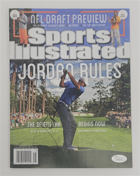 Jordan Spieth Autographed 2015 Sports Illustrated Magazine w/ JSA LOA