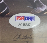 Lot of 2 Warren Spahn & Ozzie Smith Autographed 8x10 Photos and Frank Thomas Autographed Magazine JSA & PSA/DNA