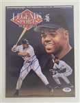Lot of 2 Warren Spahn & Ozzie Smith Autographed 8x10 Photos and Frank Thomas Autographed Magazine JSA & PSA/DNA