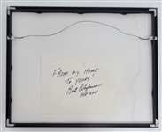 Bert Blyleven 2011 Hall of Fame Tom Schmitt Drawing Framed w/Blyleven Signed Letter of Provenance