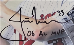 Justin Morneau Collection w/ 4 Bobbleheads & 2 Autographed 8x10 Photos