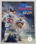 Justin Morneau Collection w/ 4 Bobbleheads & 2 Autographed 8x10 Photos