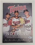 Minnesota Twins 'Nothing Falls But Raindrops' Collection w/ Autographed Photo, Magazine, & Bobbleheads